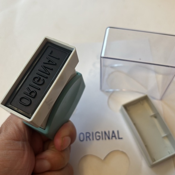 XStamper self inking stamps blue and red ink X-Stamper self inking office stamps - Picture 11 of 15